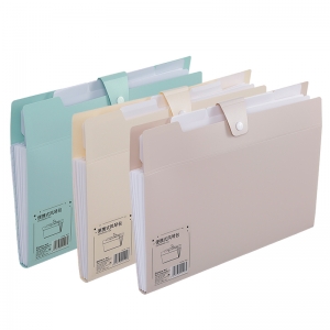 齐心 A3168 A4 便携式风琴包5袋