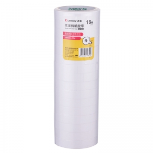 齐心 MJT1810-10 双面胶棉纸胶带 18mm*10y 10卷装