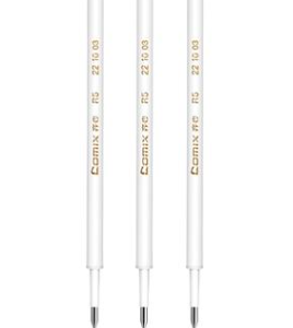 齐心 R5 双球珠按动中性笔替芯 子弹头 0.5mm  12支/盒 黑色