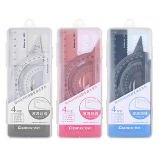 齐心 B3260 金属套尺（直尺，三角尺，量角器）