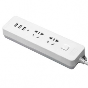 齐心PCP-WZ215U 延长线插座插板插线板 2位10孔3USB孔 总控 全长1.5米