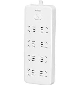 齐心 PCP-WZ828 延长线插座插板 插线板 8位40孔 总控全长3米