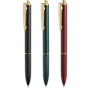 齐心 X5 金属按动中性笔 子弹头 0.5mm 签字笔