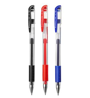 齐心 A1 软护手拔帽中性笔 子弹头0.5mm  12支/盒 签字笔