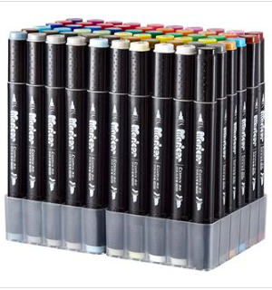 齐心 ZYMK05-60 双头彩色马克笔 60支装 1-6mm