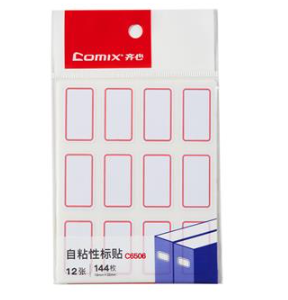 齐心 C6506 自粘性标贴 12枚 12枚 18*32mm 标签贴