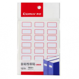 齐心 C6505 自粘性标贴 12张 12枚 24*27mm 标签贴
