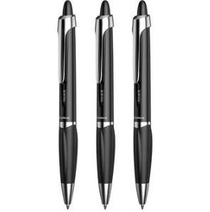 齐心 X1 太空灵感笔 双珠子弹头 0.5mm 中性笔  12支/盒