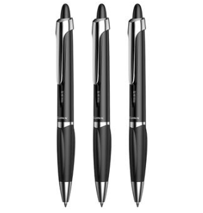 齐心 X1 太空灵感笔 双珠子弹头 0.5mm 中性笔  12支/盒